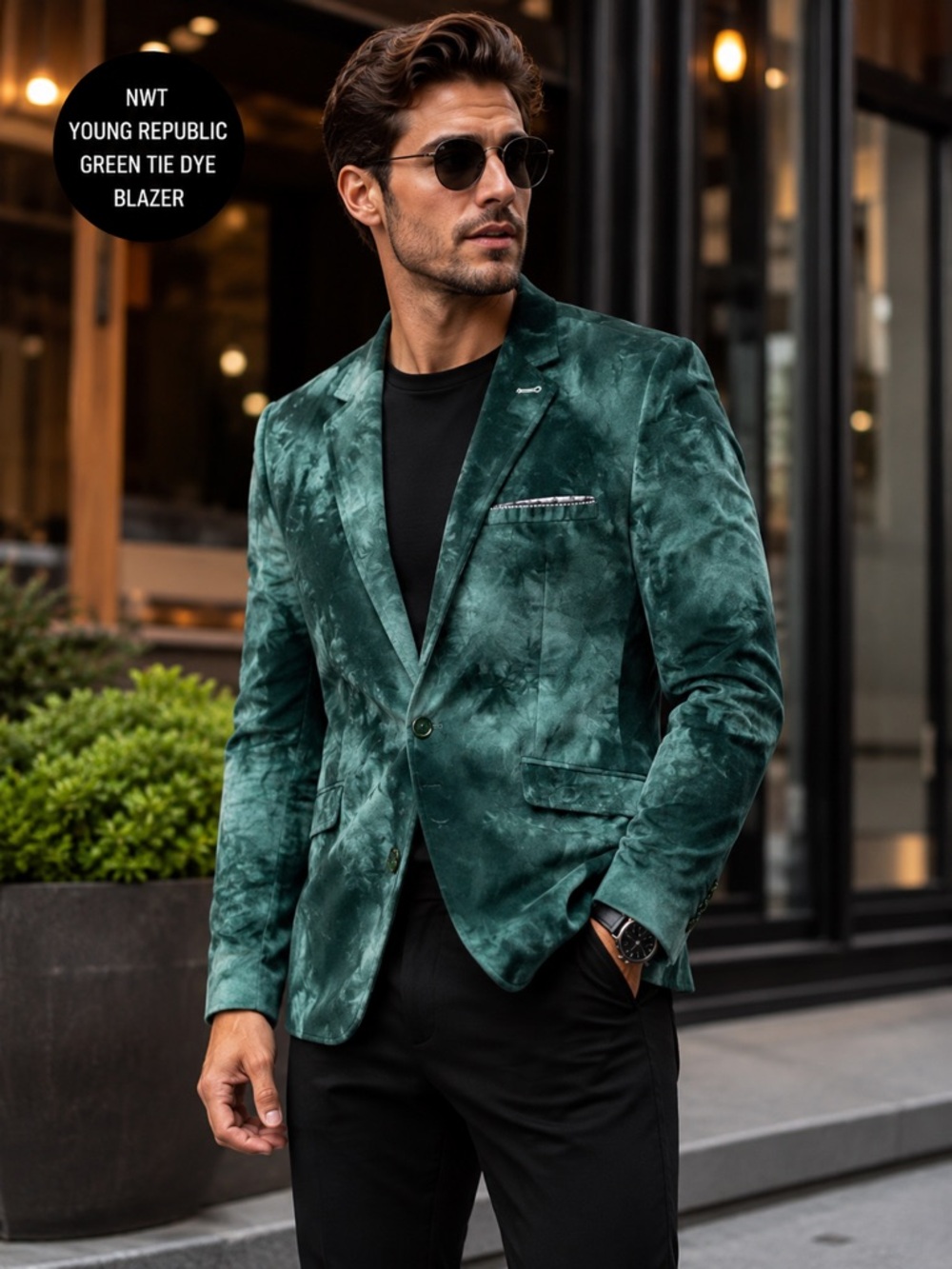 NWT Young Republic Green Tie Dye‎ Blazer